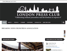 Tablet Screenshot of londonpressclub.co.uk